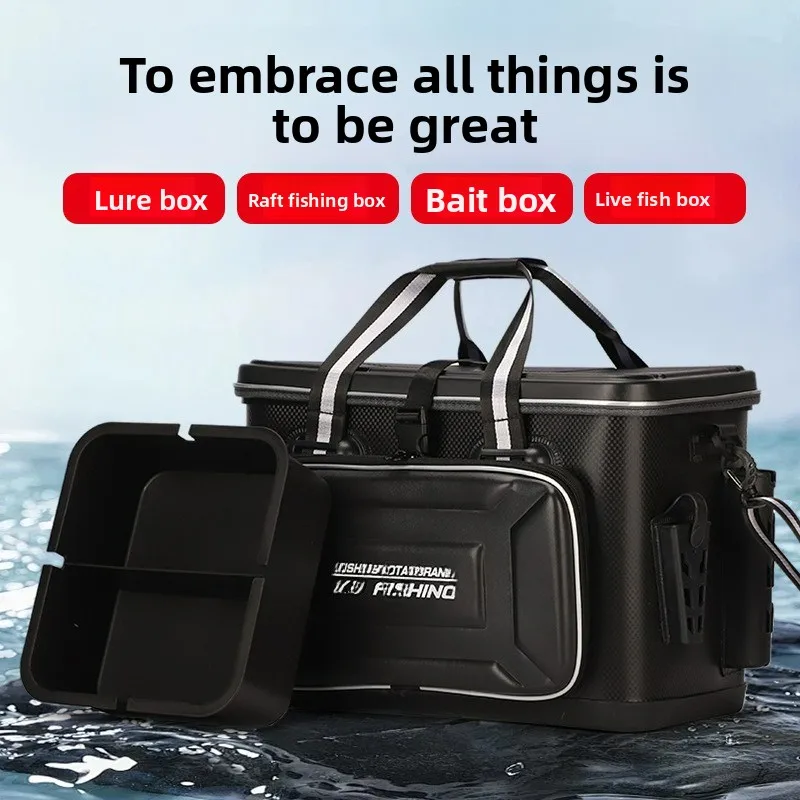 多機能釣りバケツ 広く厚くされた頑丈で耐久性のある水路釣り用ボックス釣り道具