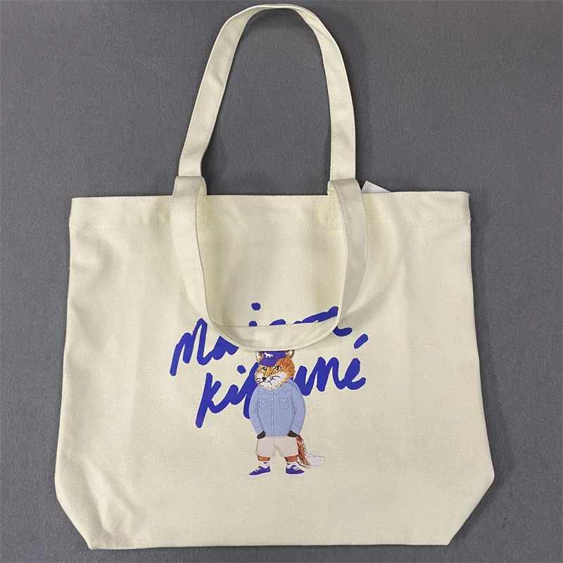

Blue Figure Print Canvas Tote Bag - Hands-in-Pocket Art Unisex Shopper | Reusable 15L Grocery Bag with Side Pockets