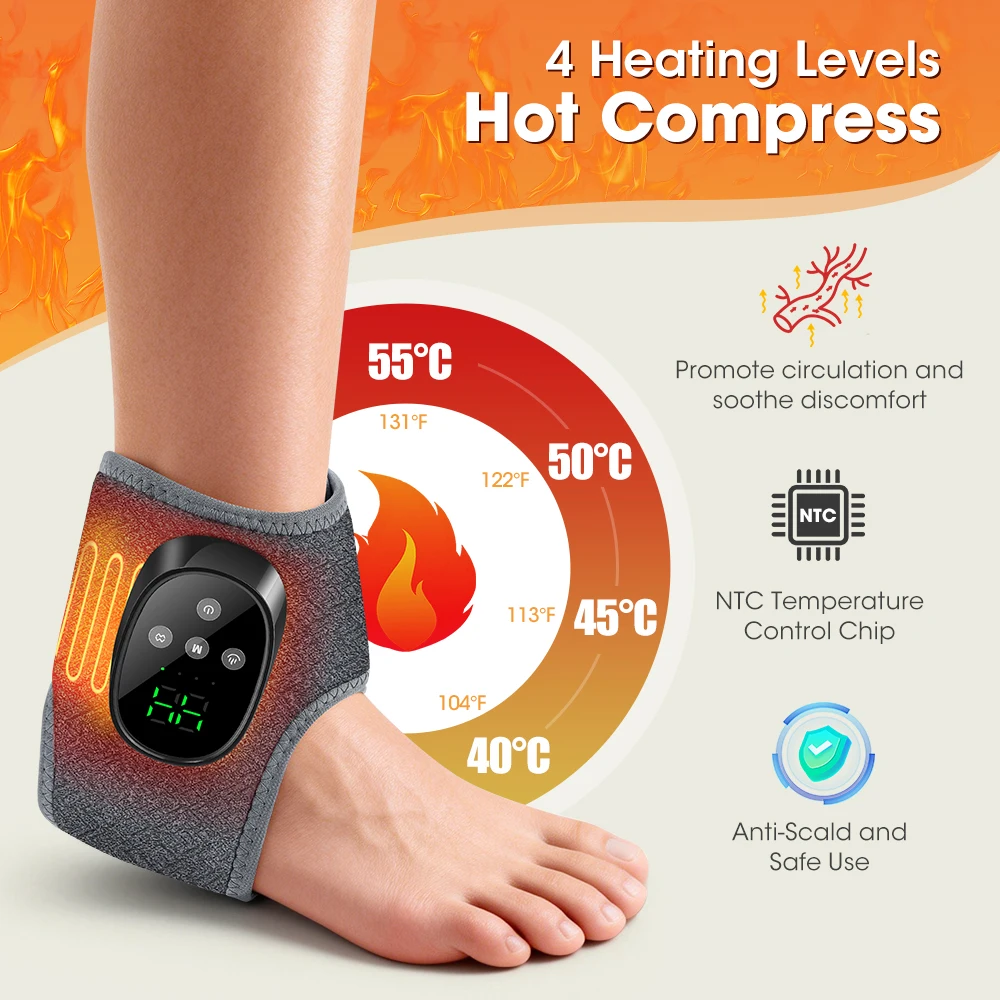 جهاز تدليك كهربائي لاسلكي للقد - مراجعة Ankle Brace Support وسعره
