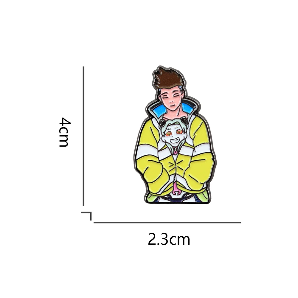 Cartoon-Klassiker-Anime-Brosche, kreative Anime-Peripheriefiguren, Emaille-Anstecknadel, modischer Kragen-Schmuck, Metallabzeichen, Dekoration, Geschenke – Detail 2