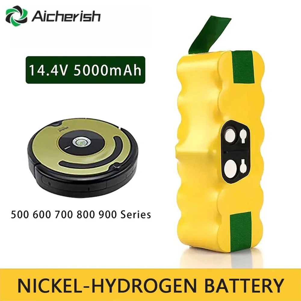 

14.4V 5000mAh nickel-hydrogen battery,for Robot Vacuum Cleaner IRobot Roomba 600 700 800 900 Series 650 770 780 580 Batteries