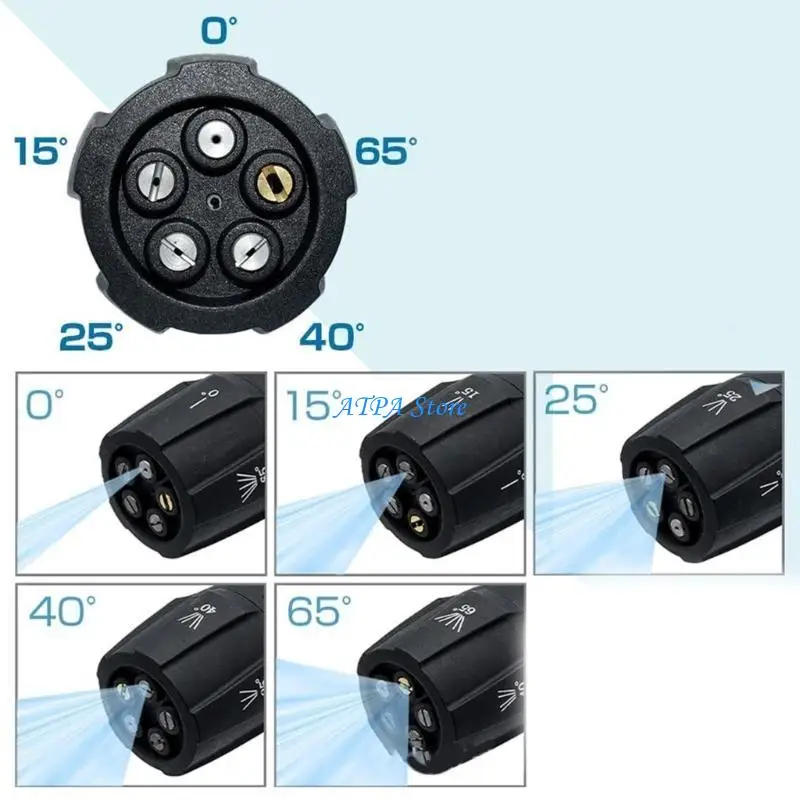

U13C Convenient 1/4 Quick Rotating Nozzle Head Durable & Reliable Nozzle Head set Watering Solution for Garden & Lawn