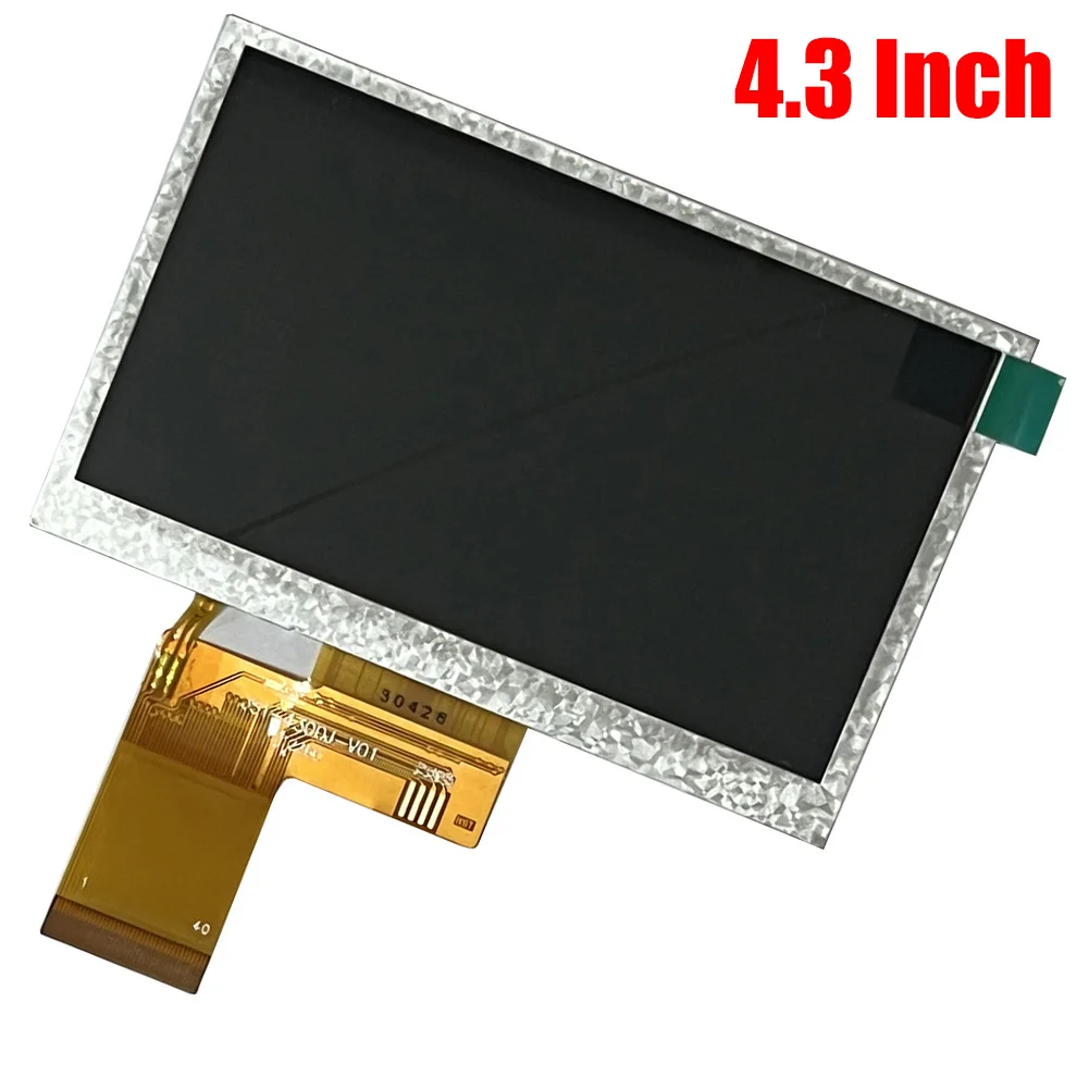 شاشة عرض TFT LCD 4.3 بوصة 40 دبابيس HD 480x272 شاشة بديلة لإصلاح مشغل فيديو السيارة وشاشات السيارات