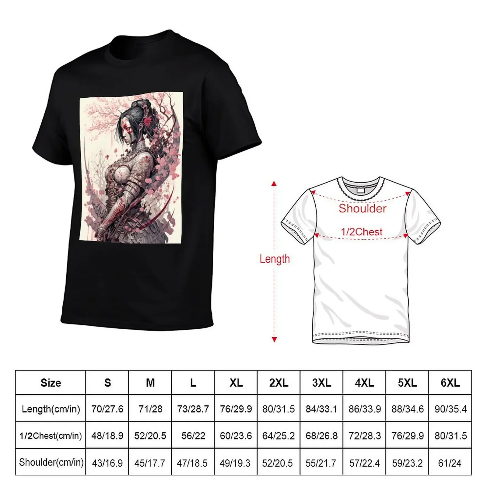 Geisha Samurai Tri-blend T-Shirt graphic shirts cute tops mens shirts graphic tee