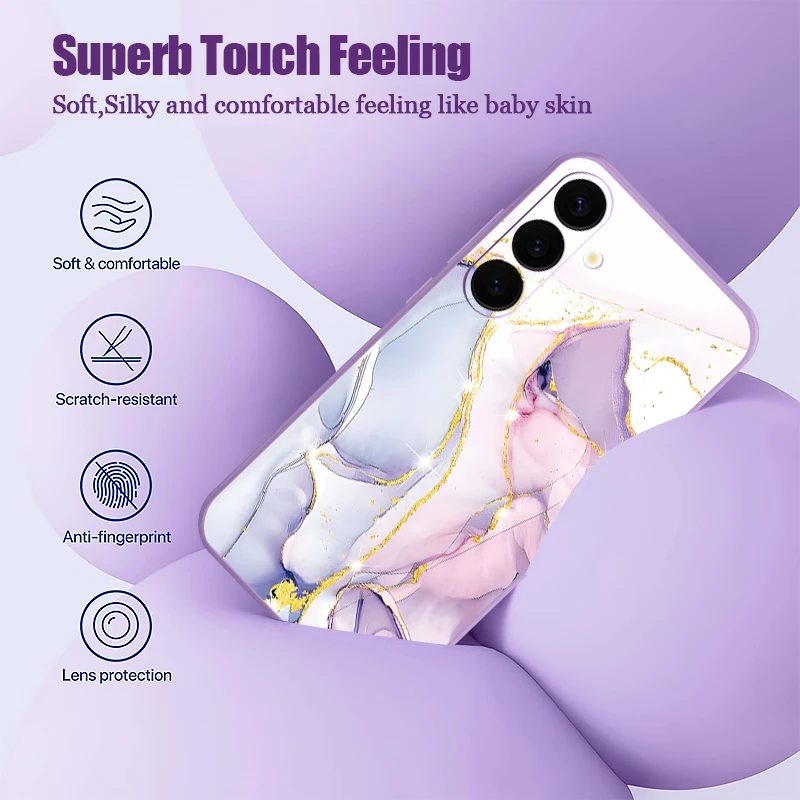 Colored Marble Magnetic Case For Samsung Galaxy S25 S23 S24 S22 Ultra S21 Plus S25 S23 S24 FE For Magsafe Wireless Charge Cover