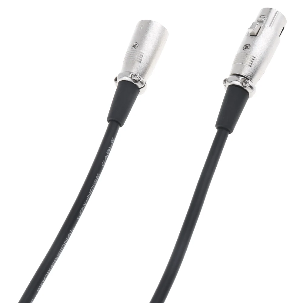 2m 3 Pin XLR maschio a femmina cavo di prolunga per microfono cavi di prolunga Audio cavo linea filo nero per microfoni 6mm