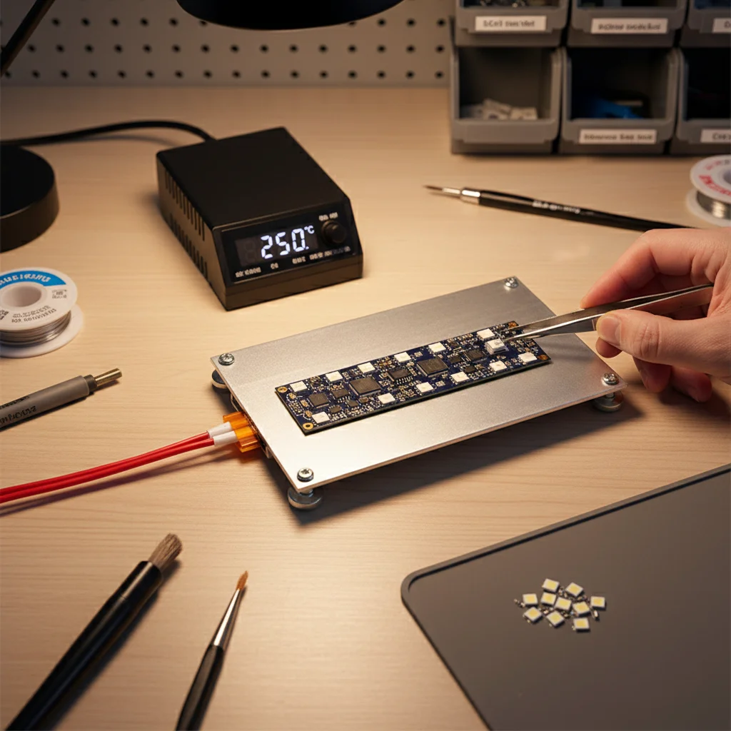 PTC Heating Plate Constant Temperature LED Desoldering Station Tool for Electronics Repair DIY Workshop Professional Gear