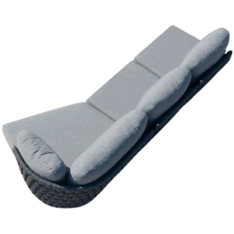 

Outdoor arc sofa set villa swimming pool leisure sofa coffee table combination open-air homestay