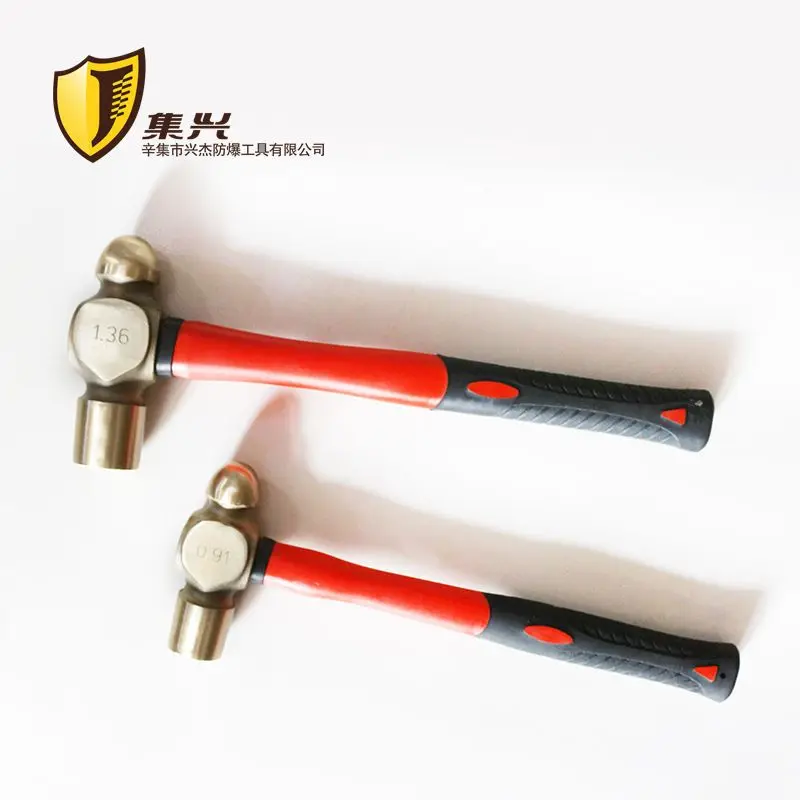 Explosion proof round head hammer plastic handle/nipple hammer copper hammer 0.5P 1P 1.5P 2P 2.5P 3P 0.75P