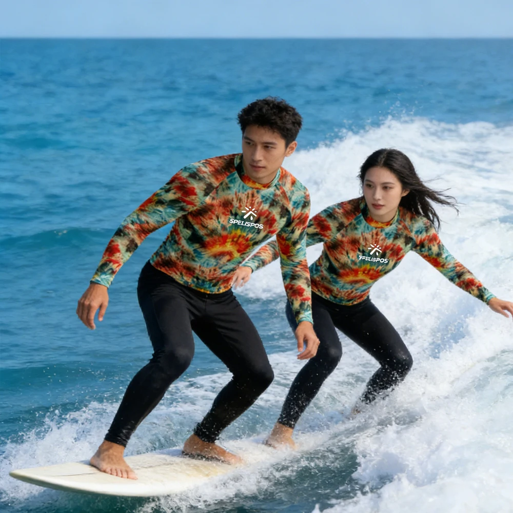 Women's and Men's Swimwear 2026 Luxury Rash Guard Long Sleeve Swimsuit Swimming Clothing High Quality Beachwear for Water Sport