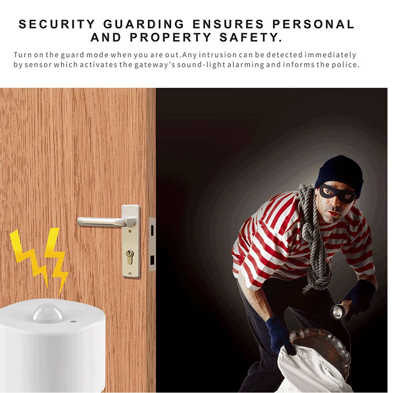 Zigbee Pir Motion Sensor Human Sensor Detector Smart Leven Tuya App Controle Intelligente Linkage Smart Alarmsysteem