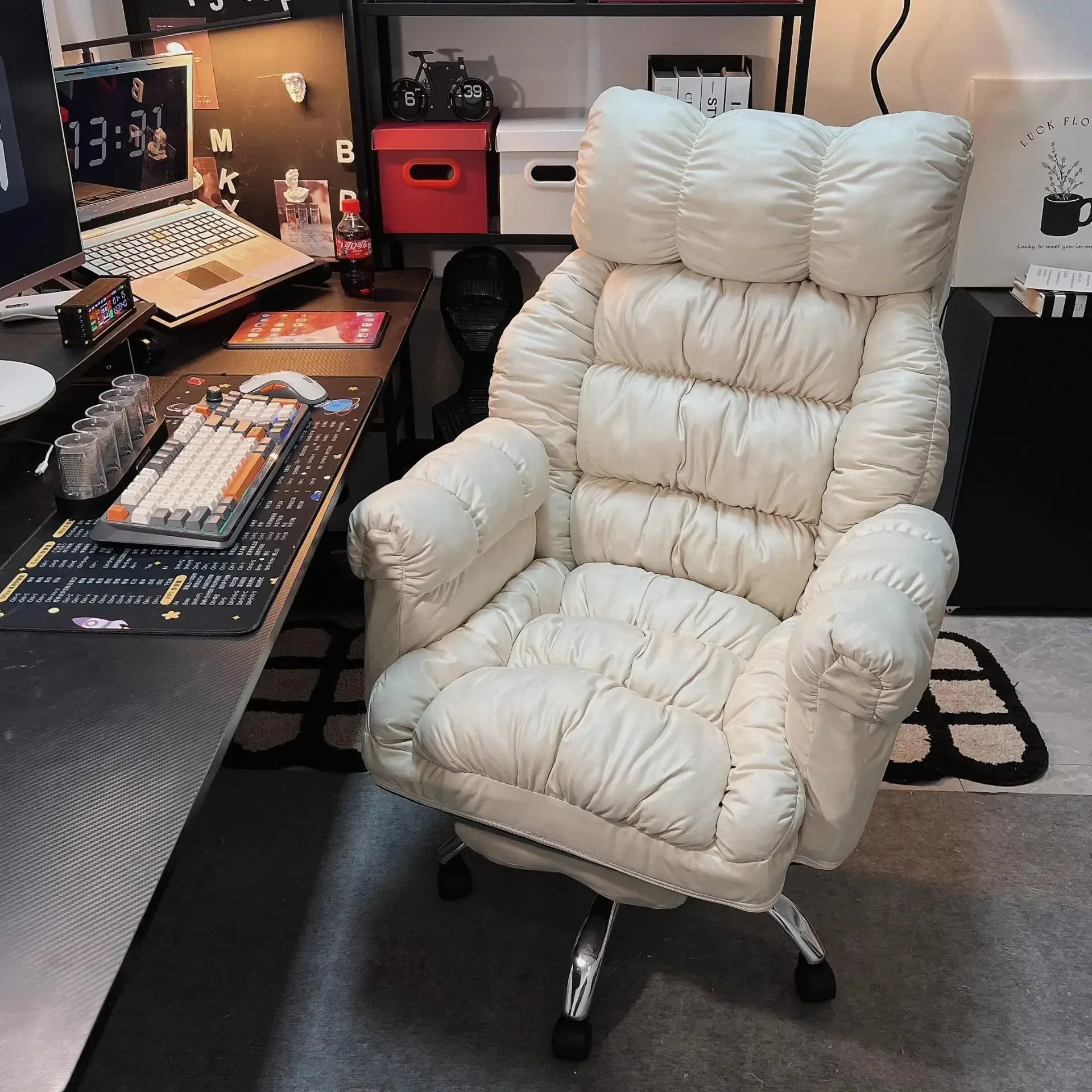 Lazy Computer Chair Comfortable Home Long  Sitting Backrest  Sofa Bed Chair Male Internet Cafe Gaming Esports chair Lounge