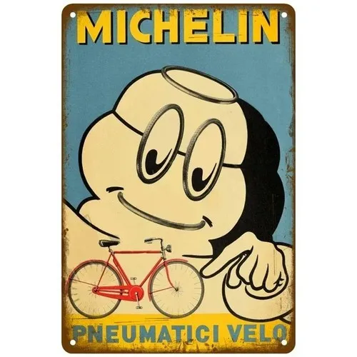 Pneumatici Velo Blechschild Vintage Fahrradreifen-Shop Dekoration