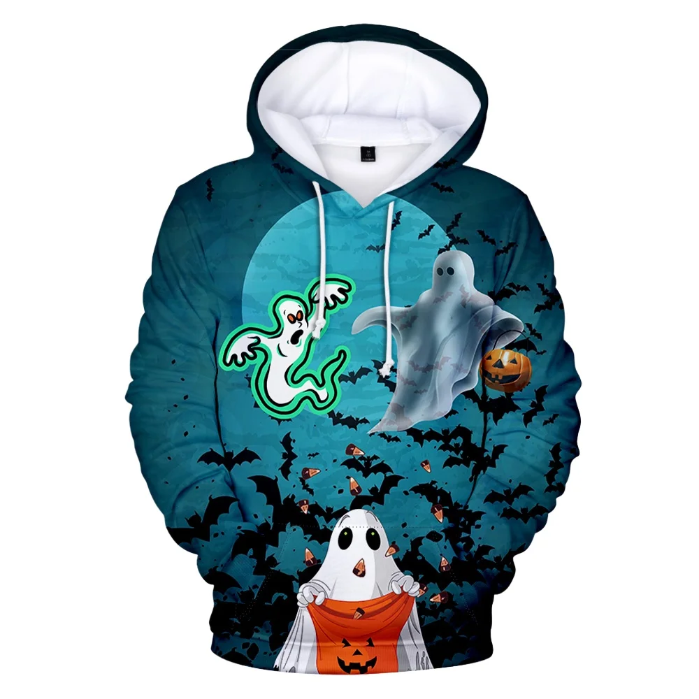 

New Horror Halloween Men's Hoodie 3D Pumpkin Graphic Printed Casual Sweatshirt Men Funny Party Oversized Pullover Men Clothings