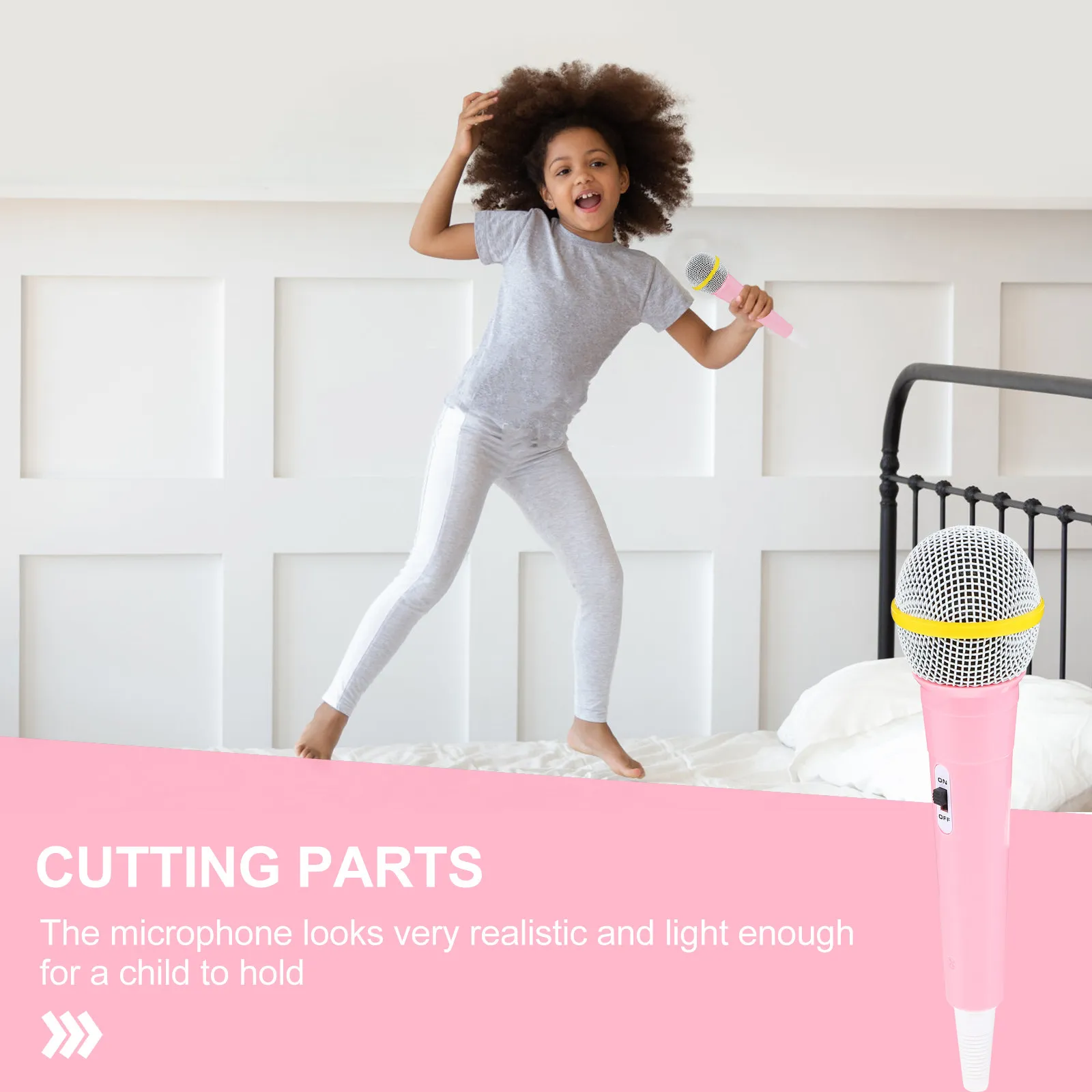 

Имитация микрофона для детей: легкий, компактный мини-микрофон для сценических выступлений, синхронизации по губам, косплея, вечеринок, в качестве подарка