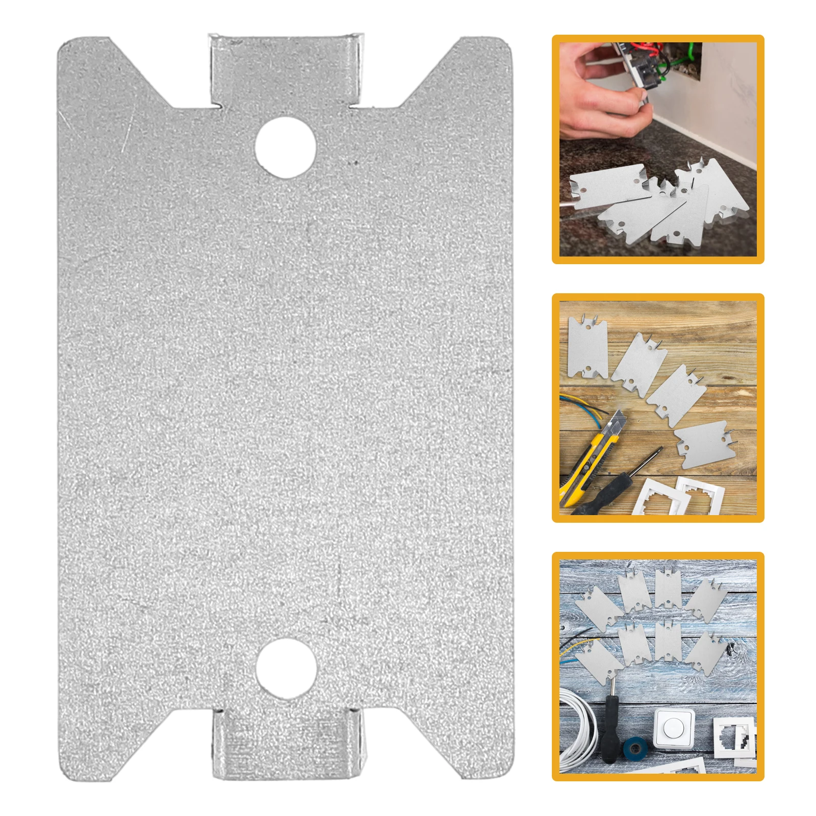 

50pcs Cable Protector Plates Heavy Duty Wooden Nail Guard for Wire Electrical Rope Deck Mending Pegboard Installation
