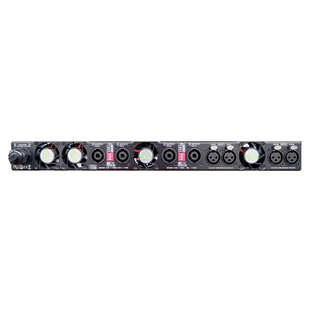 4 Channel High Power Amplifier, 2000W1U Professional Class D Power Amplifier K420