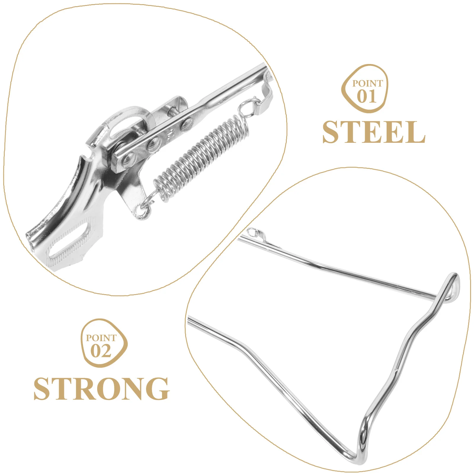 

Heavy Duty Bicycle Kickstand Metal Wear-Resistant Double Stand Non-Slip Stable Support for Mountain Road Bike Quick Release