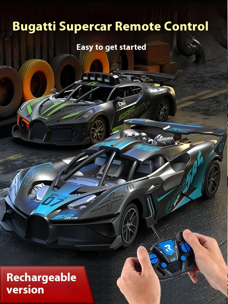 Mini auto elettrica telecomandata versione di ricarica wireless funzione deriva bambini ragazzi giocattolo regalo modello di simulazione auto RC