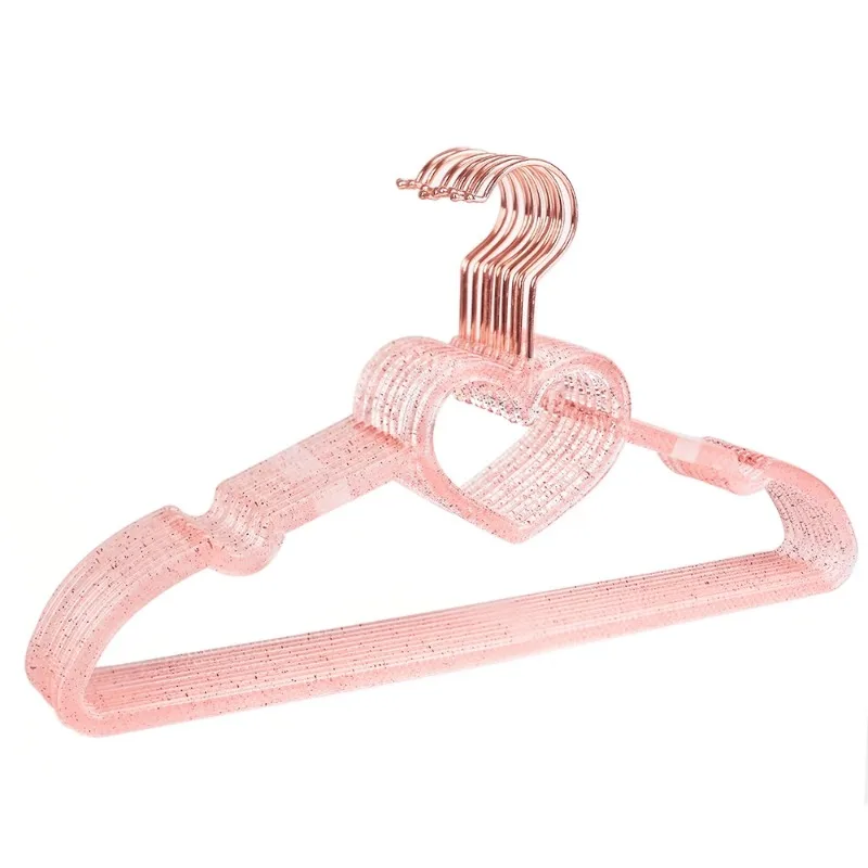 

10PCS Transparent Acrylic Clothes Hanger Racks Clothing Hangers Closet Wardrobe Organizer Wardrobe Hangers Clothes Drying Rack