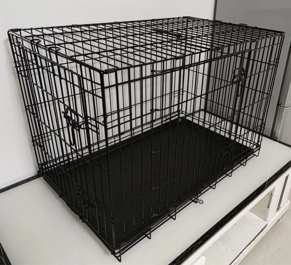 Pet Cages Carriers Metal Pet Kennels Folding Wire Pet Cage