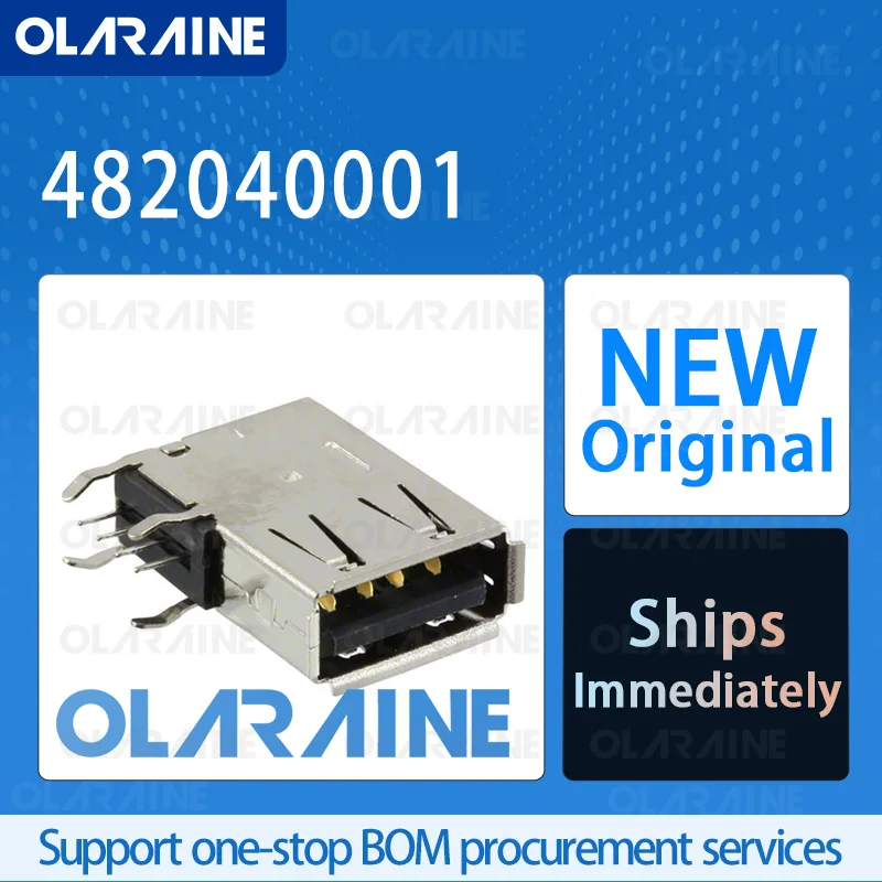 

20/50/100Pcs 482040001 100% brand new and original IC chip USB connector 4 Contact 1.5 A