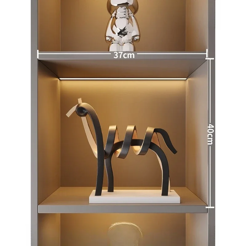 Modern simple sculpture horse ornament, art and crafts soft decoration living room entrance study model room