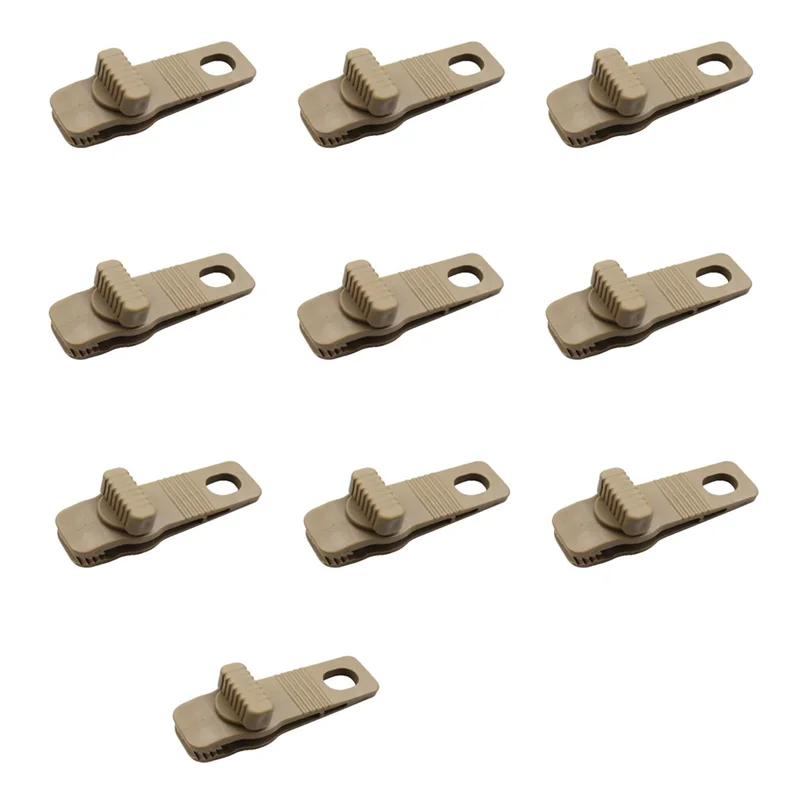 ABRB-10Pcs auvent corde pince bâche pince bâche pince réutilisable tente Crocodile pince tente auvent pince pour auvents Camping facile à utiliser