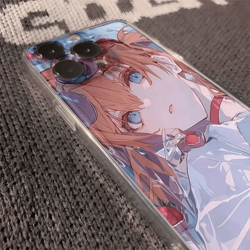 Japanese Anime Asuka Anime Loverly Girl Phone Case For iPhone Case 16 15 14 13 12 11 Pro XR XS Max 7 8 Plus Phone Y2K Girl Cover