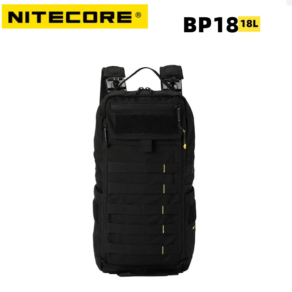 NITECORE BP18 Military Tactical Commuter Backpack 18L Wearproof 500D Nylon Fabric Rucksack Breathable Fishing Sports Travel Bag