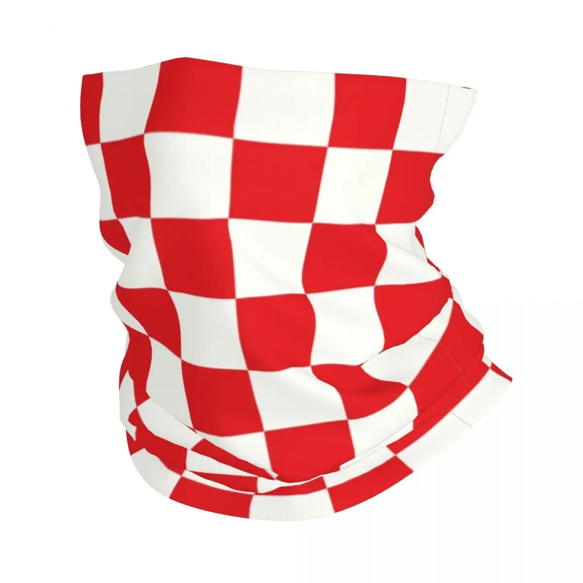 Croatia Style Chess Bandana Neck Gaiter Windproof Face Scarf Cover Women Men Headwear Tube Balaclava