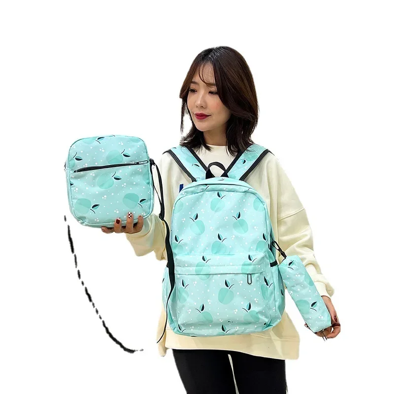 Sacs d'école de style collège pour enfants, sacs à dos d'impression de mode, sac à dos pour enfants, sac de livre pour filles, notifications Mochila, ensemble de 3 pièces