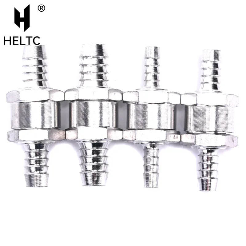 1pc Fuel Non Return Check Valve 6mm 8mm 10mm 12mm Aluminium Alloy Petrol Diesel Water Fuel Line One Way ForPeugeot ForRenault