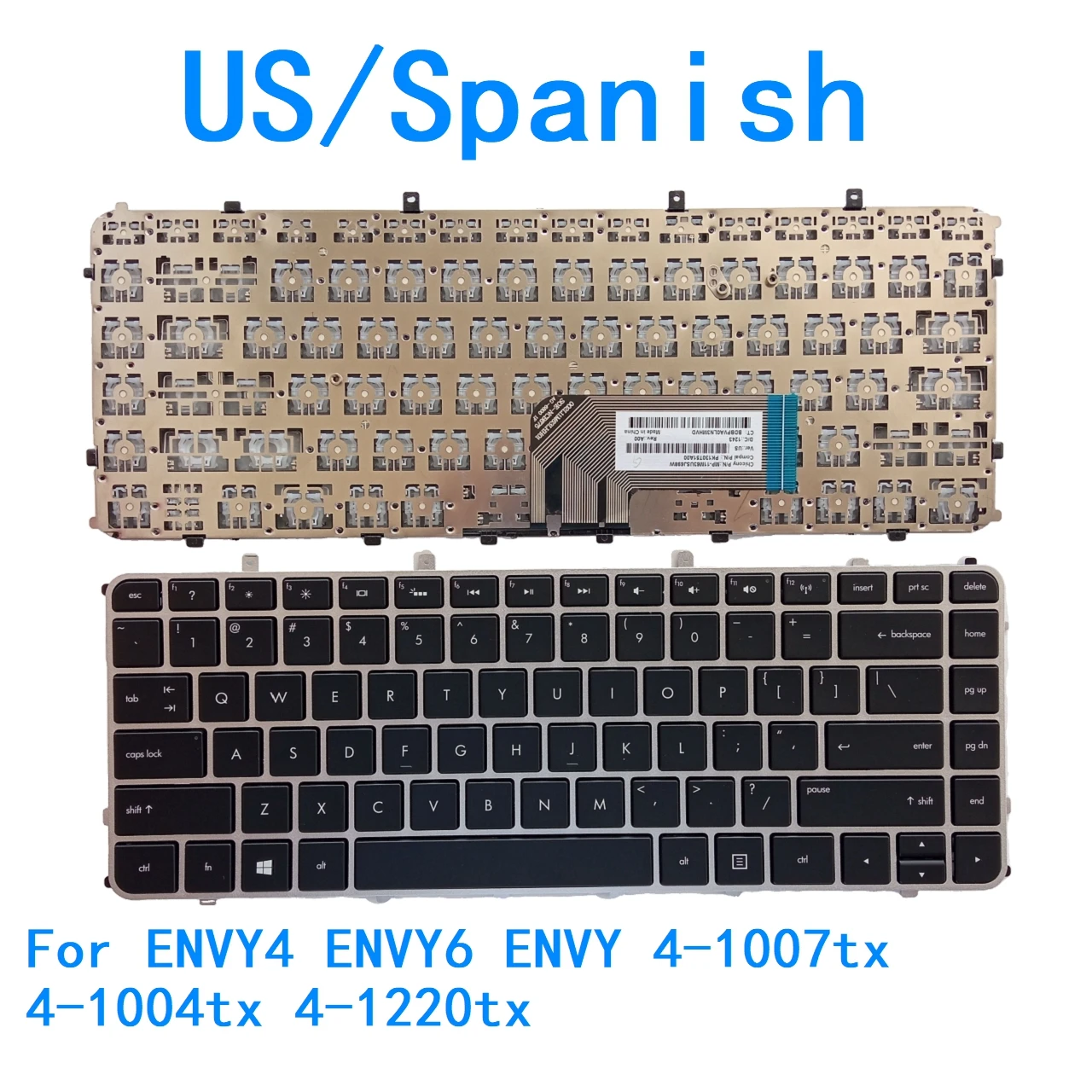 Novo teclado em idioma espanhol dos eua para hp envy4 envy6 envy 4-1007tx 4-1004tx 4-1220tx envy4