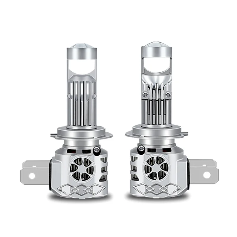 Y9Max LED headlights with lenses, H7/H11, 9005, direct-fit integrated car lights with cut-out design