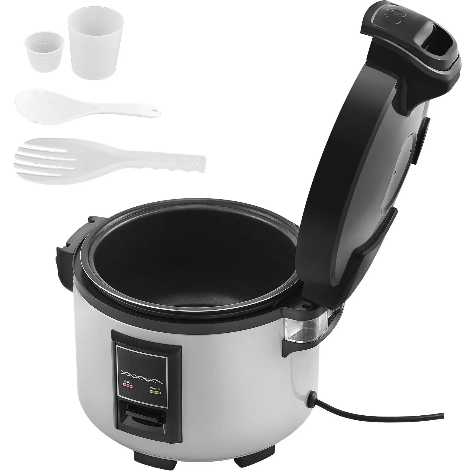 Commercial Rice Cooker, 45-Cup, 9.51 Qt / 9 Liter Large and Warmer with Nonstick Inner Pot, Fast Cooking 12-Hour Keep Warm