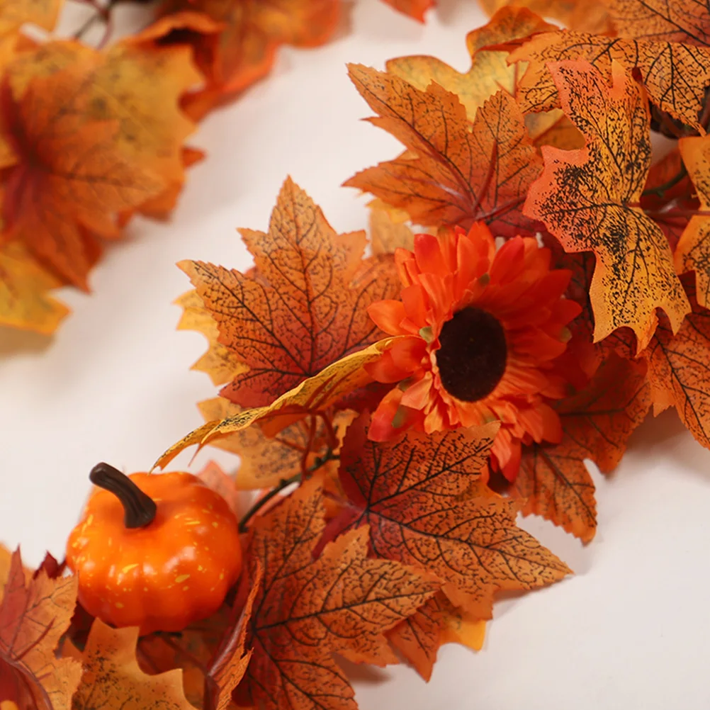 

Premium Fall Autumn Maple Leaf Fireplace Decor Vine For Thanksgiving Party Mantel Fireplace Outdoor Home Decorations