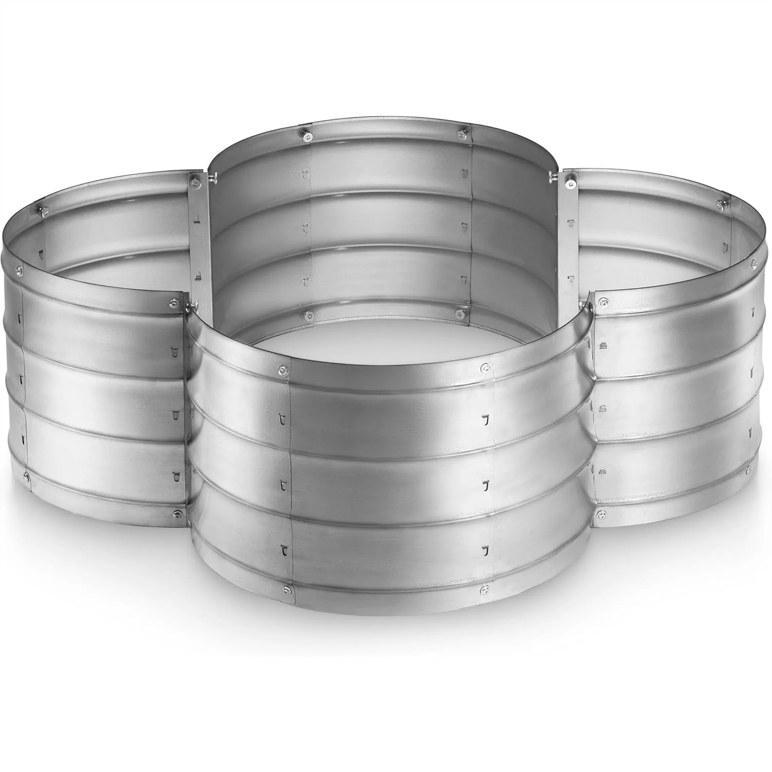 

Galvanized Raised Garden Beds Outdoor 3x3x1 ft Planter for Vegetables, Flowers, Tool-Free Assembly