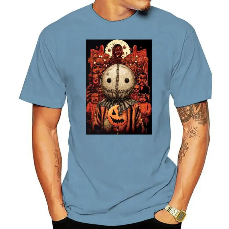 Trick r Treat Sam Premium black regular fit horror T Shirt by William Anderson 100% cotton tee shirt  tops wholesale tee