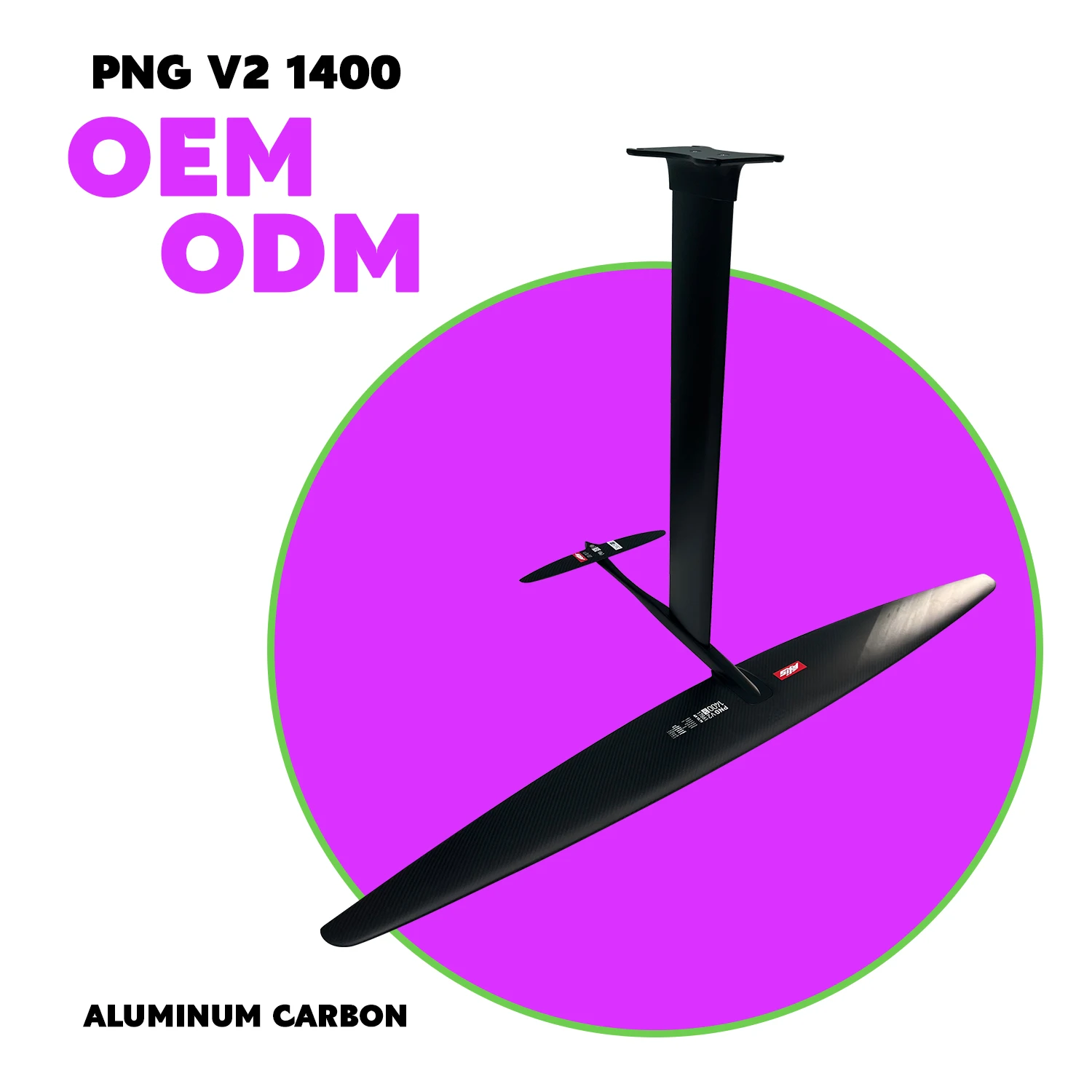 MSAXIS PNG V2 1400 Ultra High Mod Reinforced Carbon Hydrofoil Wing for Pumping Downwind Foiling High Efficiency Lift Long Glide