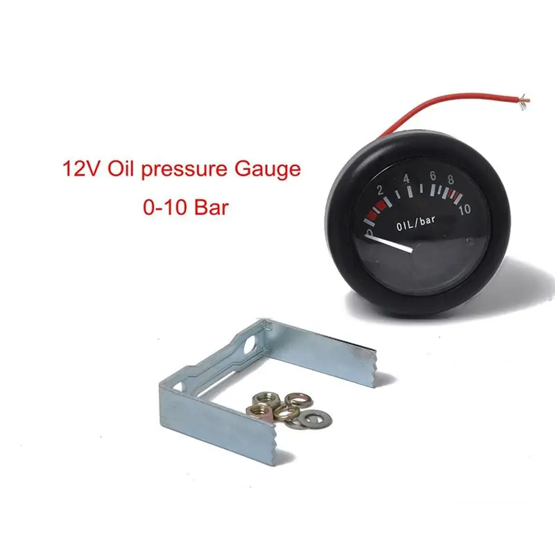 Durable-52Mm Universal Oil Pressure Gauge With Indicator Light&Oil Level Sensor For Car Boat Marine Yacht Fuel Level Gauge Meter - view 4