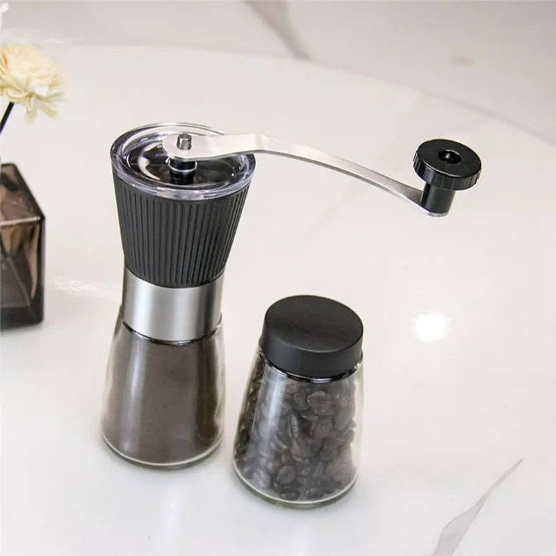 Hot sale Manual Coffee Grinder Portable Hand Coffee Bean Grinder for Home Office Traveling Espresso Coffee Bean Tools 160ML