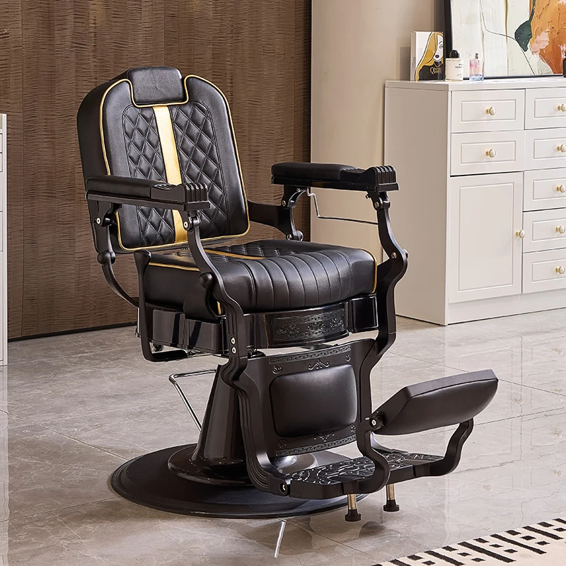 Barbershop Furniture Men Vintage Salon Chairs Heavy Hydraulic Barber Chair For Sale