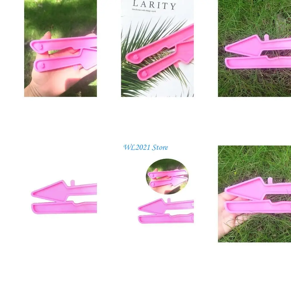 

G5GC Силиконовая плесени смола для бумаги для ключей треугольника для украшения для ювелирных изделий