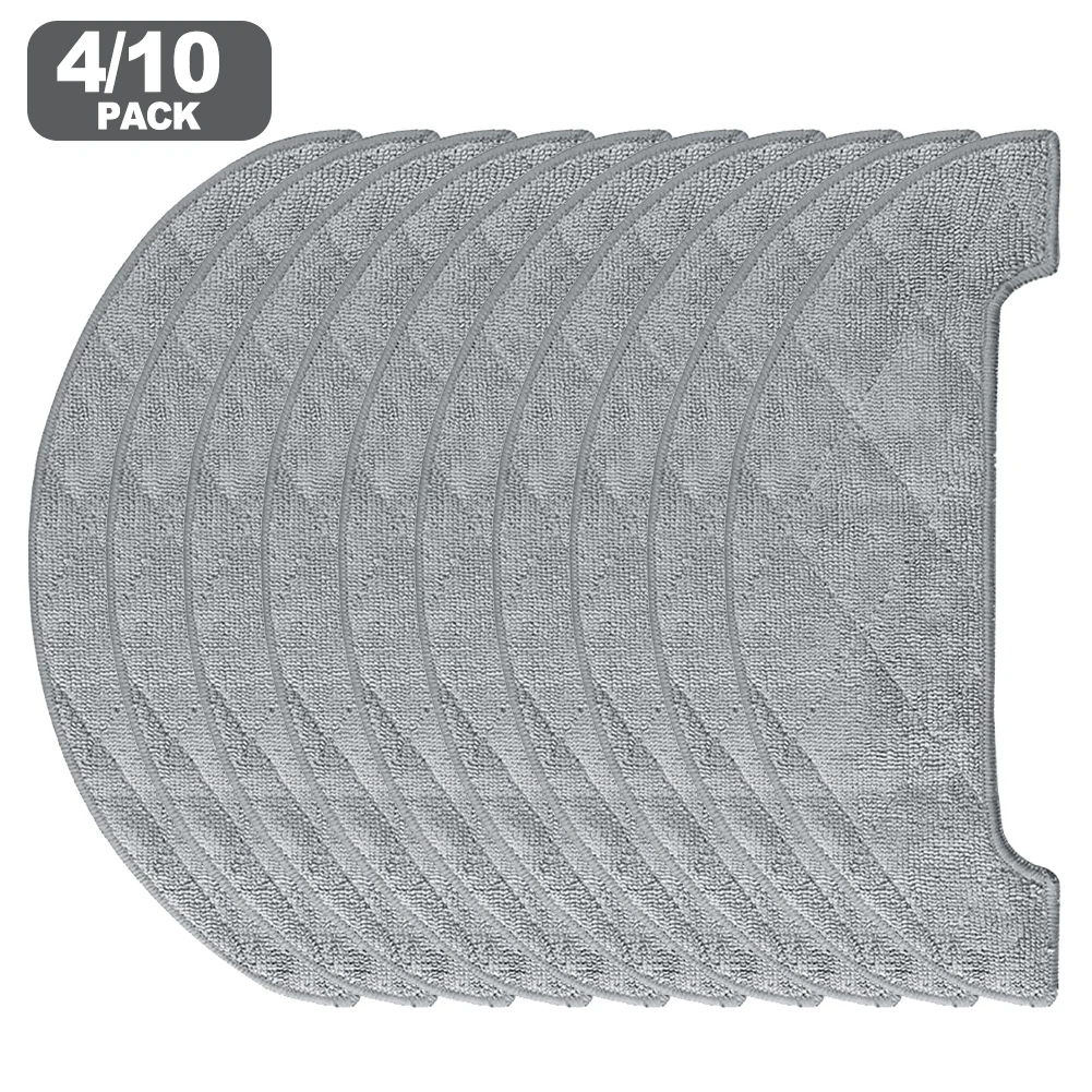 

4/10pcs Washable Reusable Mop Cloth Compatible Mop Cloth Kit For ABIR K30 Robot Vacuum Cleaner Replacement Cleaning Accessories
