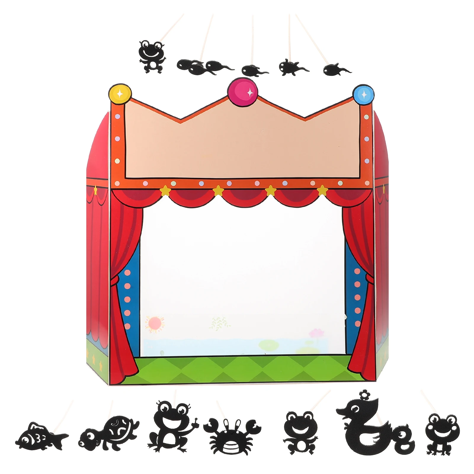 

1 set 1 Set Shadow Puppet Kit Stage Theater Educational For Kids Diy Science Project Handmade Craft Activity Chinese Traditional