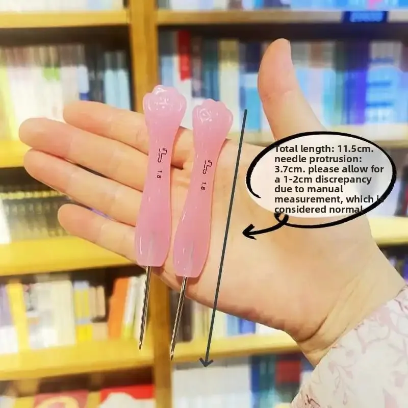 

New DIY Hu Brand Resin Acacia Powder Cat Paw Crochet Wool Full Set of Fine Throwing Knitting Special Tools