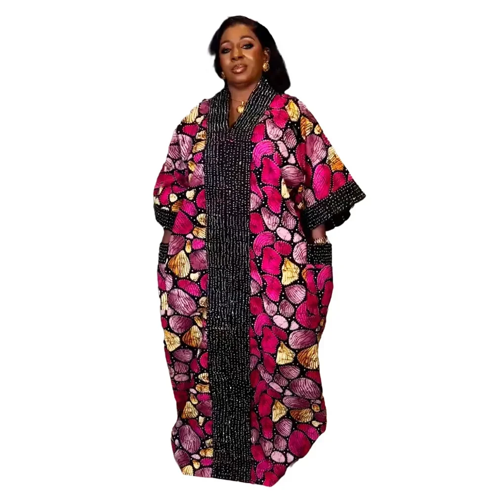 African Dresses for Women Traditional Africa Clothing 2024 Dashiki Ankara Outfits Gown Abayas Robe Muslim Kaftan Maxi Long Dress