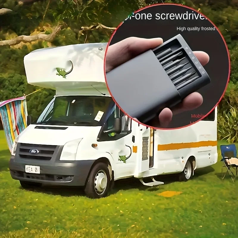 24-in-1 Precision Screwdriver Set with Aluminium Alloy Handle, Highly Hardened Metal Bits, Swivelling Design, Disassembly Kit