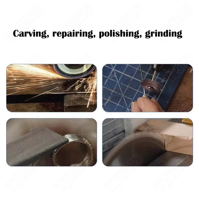 Dental Technician Small Polishing Machine with Dust Cover LED Light Multifunctional Polishing Carving Grinding Cutting Machine